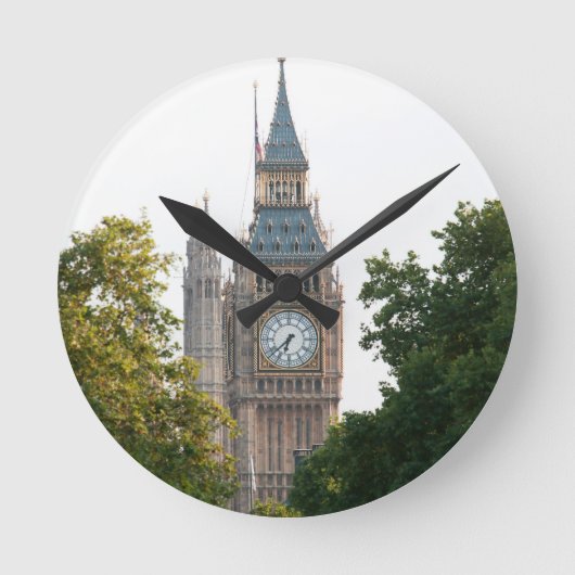 Big Ben London England Ronde Klok (Voorkant)