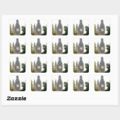 Big Ben London England Vierkante Sticker (Vel)