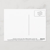 Big Ben London Eye Westminster UK briefkaart (Achterkant)