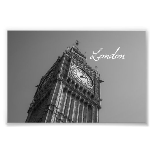 Big Ben London Foto Afdruk (Voorkant)