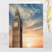 Big Ben London Kaart (Gele Bloem)