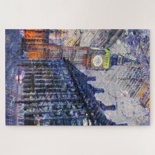 Big Ben London. Legpuzzel (Horizontaal)