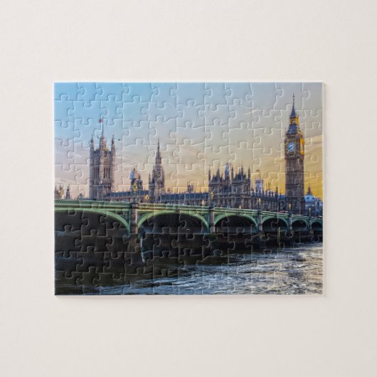 Big Ben London. Legpuzzel (Horizontaal)