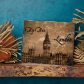 Big Ben, London plaque Fotoplaat (Zijkant)