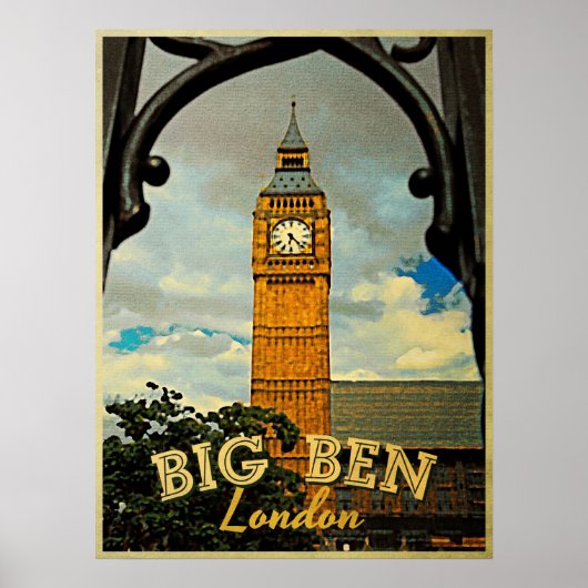 Big Ben London Poster (Voorkant)