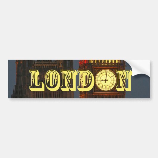 BIG Ben London Pro Foto Bumpersticker (Voorkant)