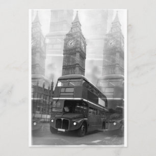 Big Ben & London Red Bus Uitnodiging