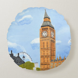 Big Ben London Sierkussen Rond Kussen