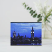 Big Ben London Skyline Briefkaart (Staand voorkant)