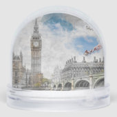 Big Ben London Snow Globe | UK Travel Souvenir Sneeuwbol (Achterkant)