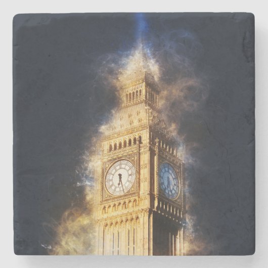 Big Ben London Stenen Onderzetter (Voorkant)