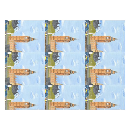Big Ben London tablecloth  Tafelkleed (Voorkant (Horizontaal))