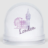 Big Ben London UK Travel – Iconic British Landmark Sneeuwbol (Voorkant)