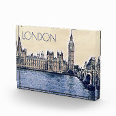 Big Ben London Waterverf art Fotoblokken (Rechts)