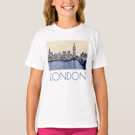 Big Ben London Waterverf art T-shirt
