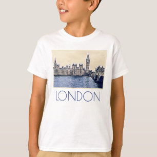 Big Ben London Waterverf art T-shirt