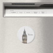 Big Ben London (Waterverf) Magneet (Insitu (Vaatwasser))