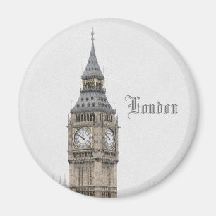 Big Ben London (Waterverf) Magneet