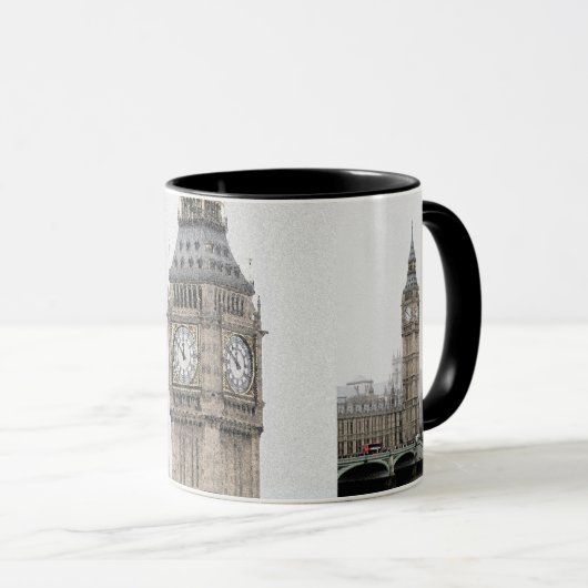 Big Ben London (Waterverf) Mok (Voorkant rechts)