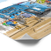 Big Ben London Waterverf Poster (Hoek)