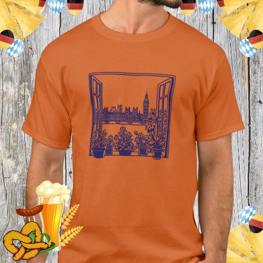 Big Ben London Window Uitzicht Verenigd Koninkrijk T-shirt