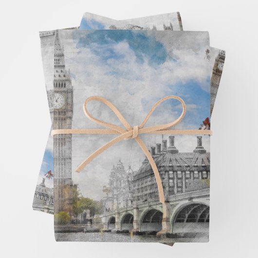 Big Ben London Wrapping Paper – Verenigd Koninkrij (In situ)