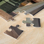 Big Ben met licht in Londen Legpuzzel (Zijkant)