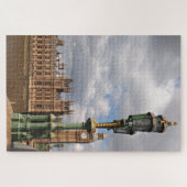 Big Ben met licht in Londen Legpuzzel (Horizontaal)