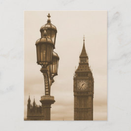 Big Ben op de achtergrond - Briefkaart