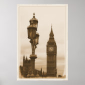 Big Ben op de achtergrond Poster (Voorkant)