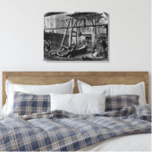 Big Ben ophouden Canvas Afdruk (Insitu (Slaapkamer))