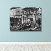 Big Ben ophouden Canvas Afdruk (Insitu (Houten vloer))