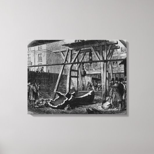 Big Ben ophouden Canvas Afdruk (Voorkant)