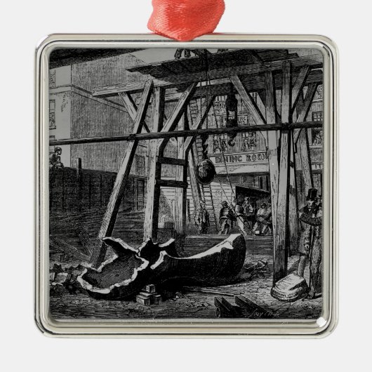 Big Ben ophouden Metalen Ornament (Voorkant)