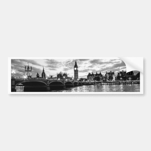 Big Ben Palace van Westminster Bumpersticker (Voorkant)