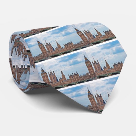 Big Ben & Palace van Westminster Stropdas (Opgerold)