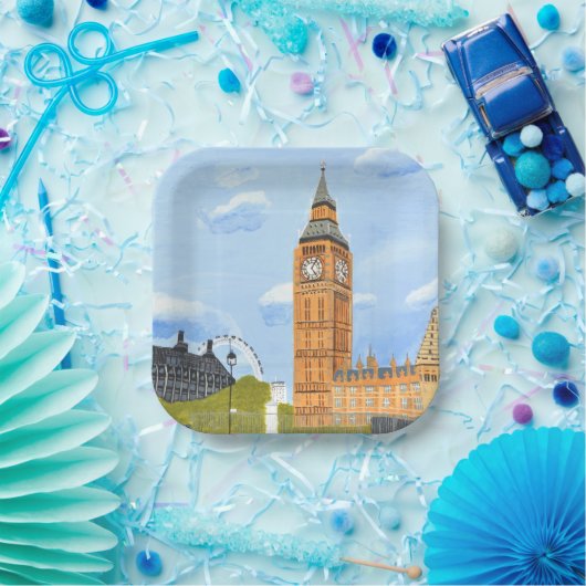 Big Ben Paper Borden Papieren Bordje (Feest)