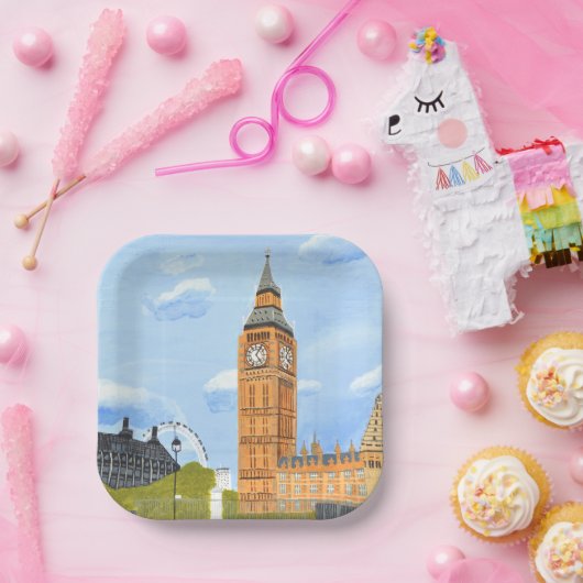 Big Ben Paper Borden Papieren Bordje (Feest)
