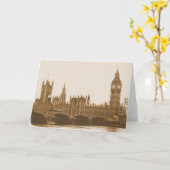 Big Ben - Parlement - Wenskaart Londen Kaart (Gele Bloem)