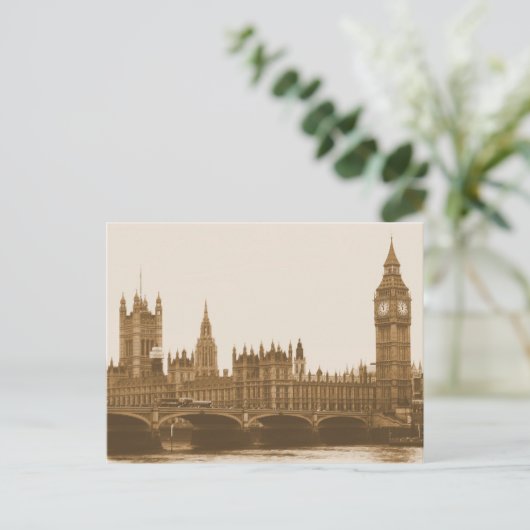 Big Ben - Parlement - Westminster Bridge Briefkaar Briefkaart (Staand voorkant)