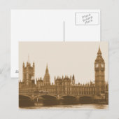 Big Ben - Parlement - Westminster Bridge Briefkaar Briefkaart (Voorkant / Achterkant)