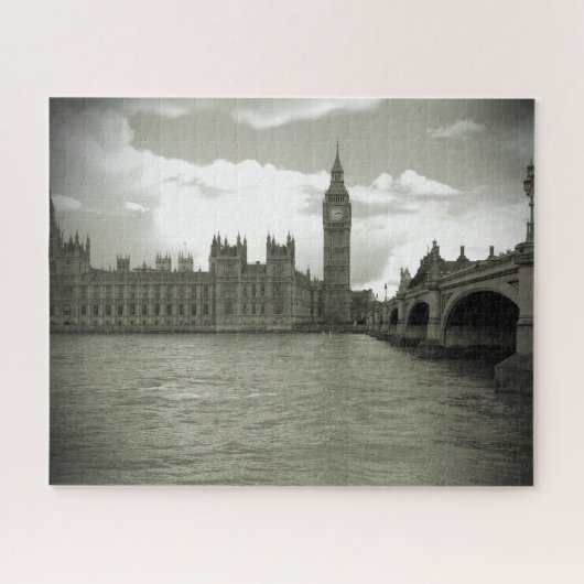 Big Ben Parliament in Black & White 16x20 - 520 pc Legpuzzel (Horizontaal)