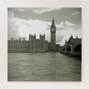 Big Ben Parliament in Black & White, 20x20 - 676 p Legpuzzel