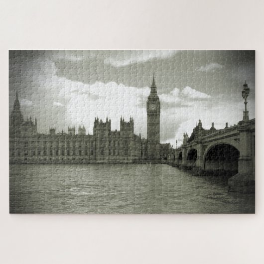 Big Ben Parliament in Black & White, 20x30-1014 pc Legpuzzel (Horizontaal)