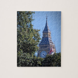 Big Ben Peeks door de bomen - 8 x 10 - 110 pc Legpuzzel