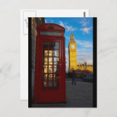 Big Ben & Phone Box Briefkaart (Voorkant / Achterkant)