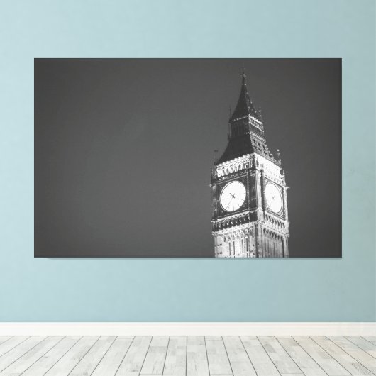 Big Ben Photography, Extra groot Canvas print (Insitu (Houten vloer))