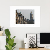 Big Ben piept over de skyline Poster (Thuiskantoor)