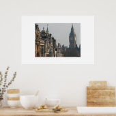 Big Ben piept over de skyline Poster (Keuken)