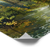 Big Ben Poster – Levendig Londen Illustratie (Hoek)